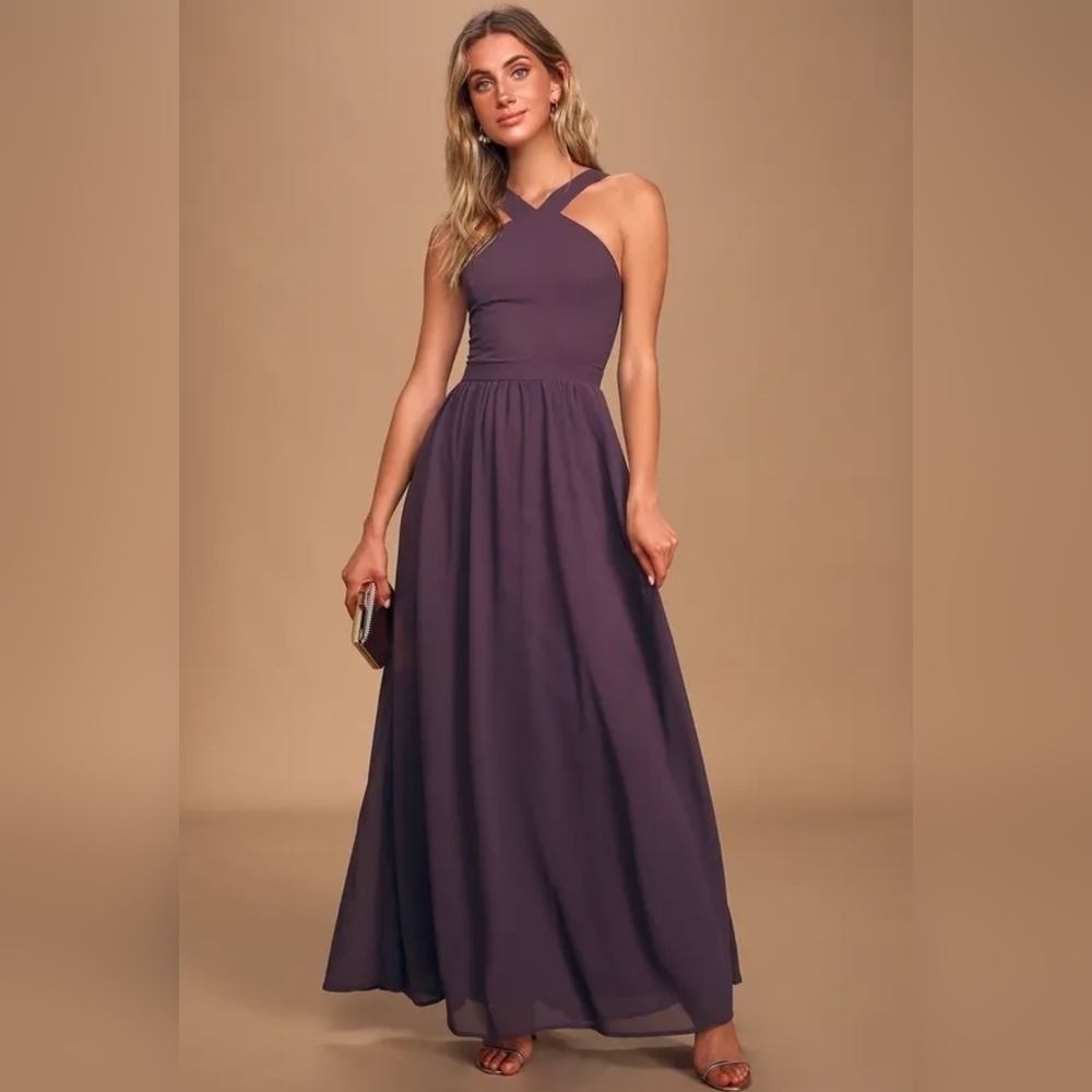 Lulu's Purple Maxi Dress